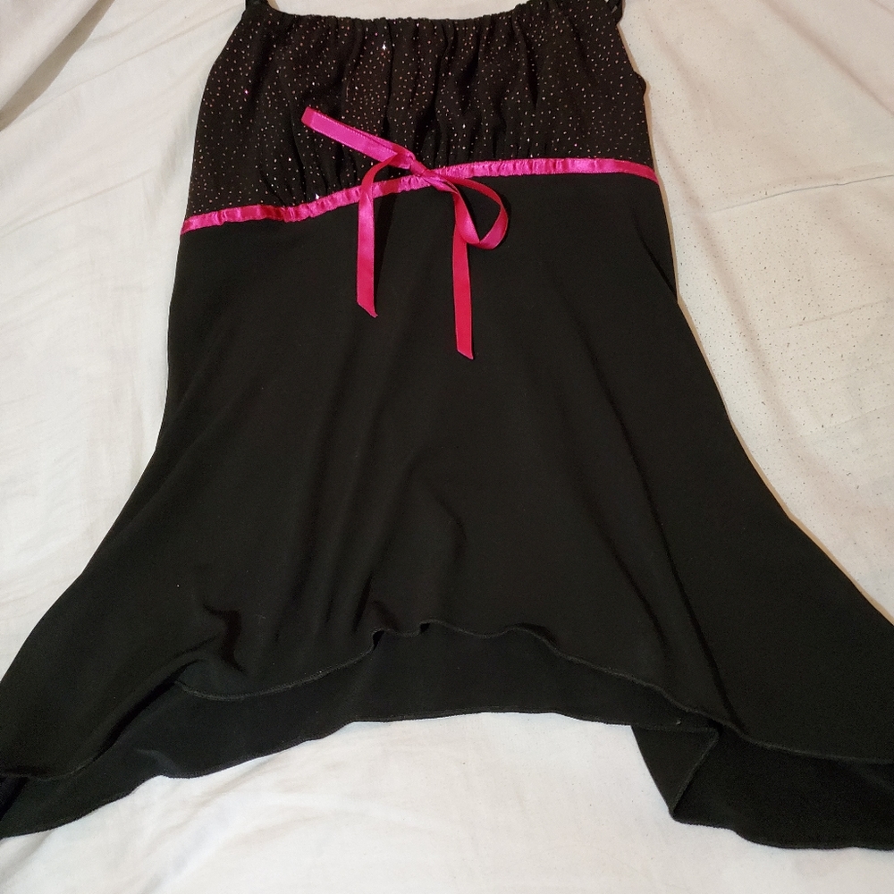 Black spaghetti strap tank top
